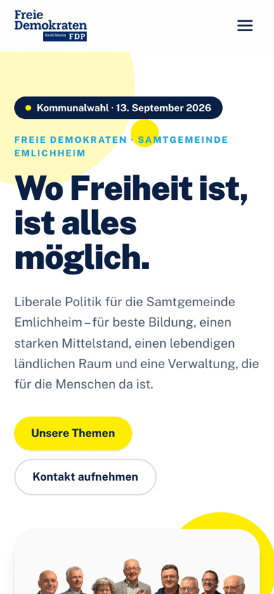 FDP Samtgemeinde Emlichheim — Mobilansicht